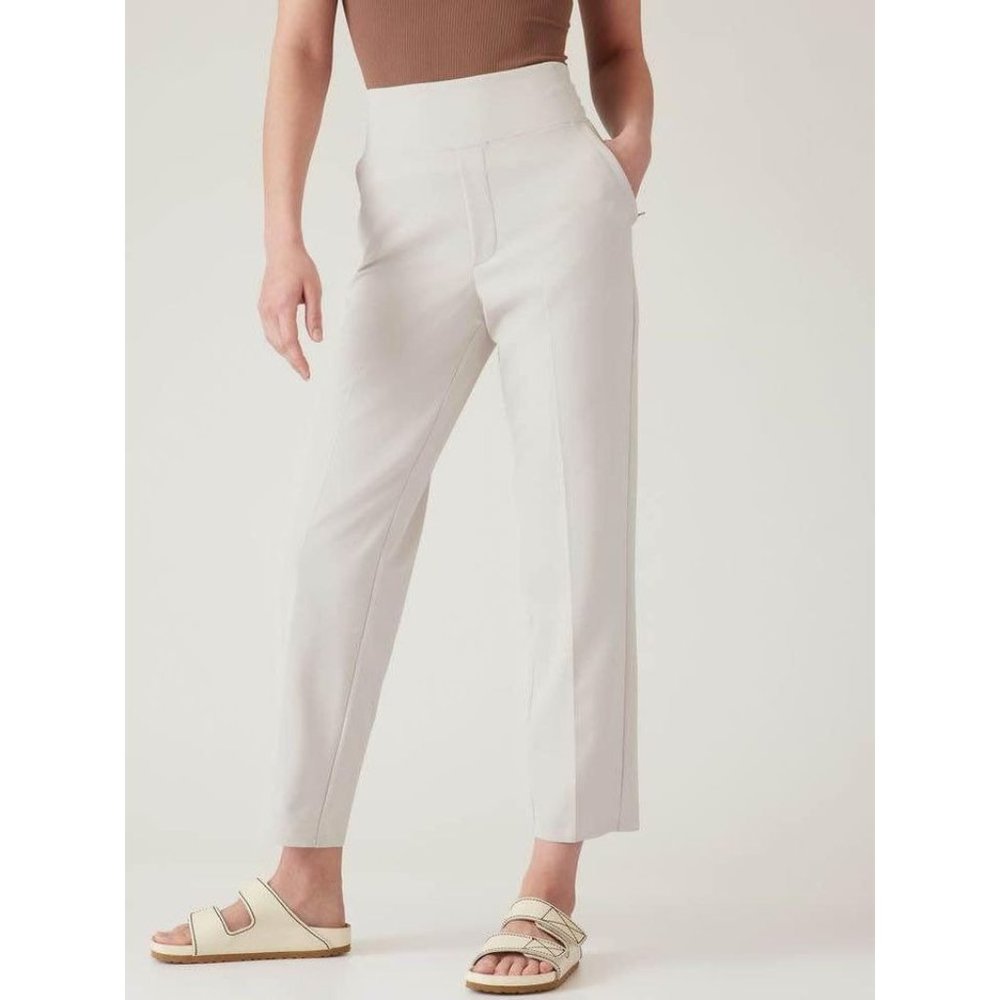Athleta Comfort Endless Pocketed Pant- Abalone Grey Sz 12